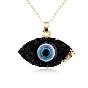 Evil Eye Pendant Necklace Natural Stone